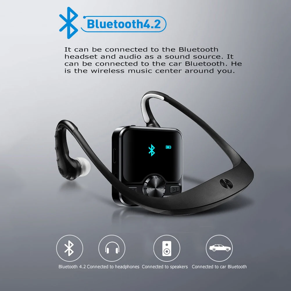 HIFI Спортивный Bluetooth MP3 диктофон Hifi MP3 плеер Bluetooth DSD 8 Гб диктофон ручка Hifi аудио FM радио Поддержка электронной книги