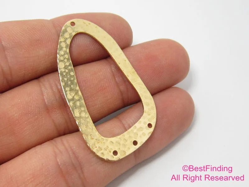10 шт., латунные аксессуары для сережек, 43x26 мм 10 шт., латунные аксессуары для сережек, 43x26 мм