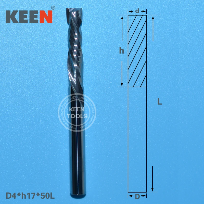 

Milling Cutter Woodwork Up & Down Cut 2 Flutes Spiral Carbide Milling Tool, Cnc Router, Compression Wood End Mill Cutter Bits