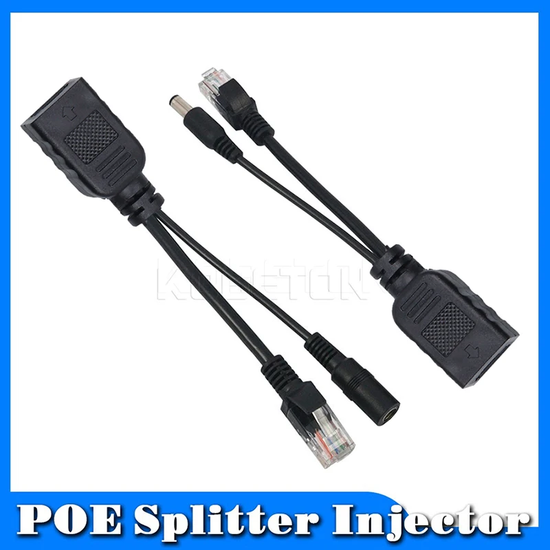 2 шт. экранированная лента POE кабеля Мощность Over Ethernet адаптер кабель сплиттер