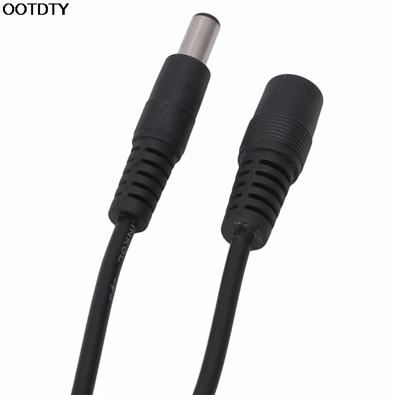 1pcs OOTDTY 1.5m/3m/5m Audio Extension Cable 5.5mm x2.1mm Female To Male Adapter DC Power Cord Lead Connector |