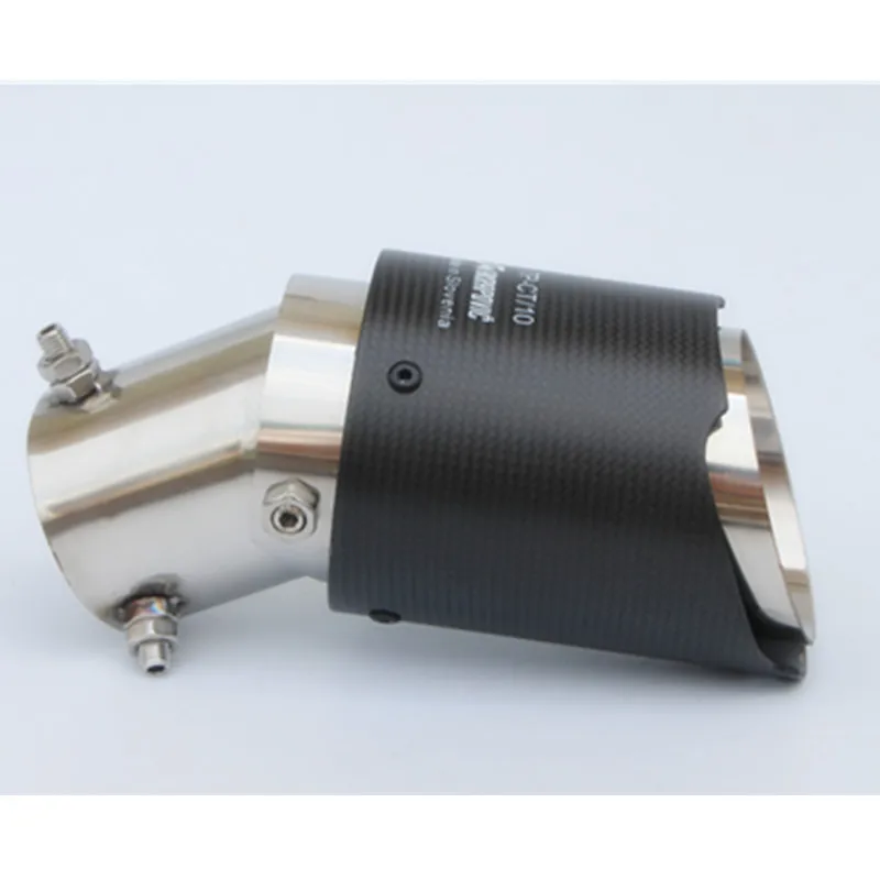 1 шт. универсальные наконечники Akrapovic выхлопная труба из углеродного волокна