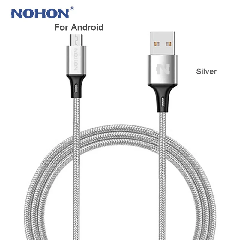 Оригинальный кабель Micro USB NOHON для быстрой зарядки и синхронизации данных Samsung Xiaomi