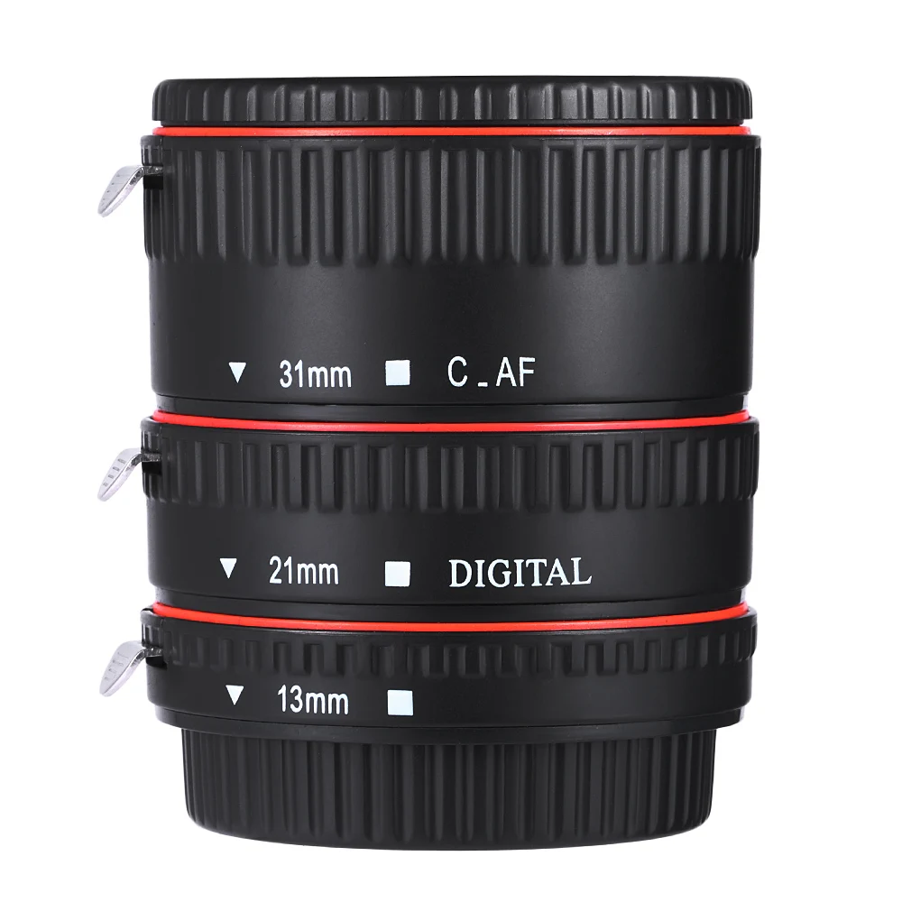 WEIHE Camera Len Extension Tube 13MM/ 21MM/ 31MM Auto Focus Macro Plastic For Canon EF EF-S Lens | Электроника