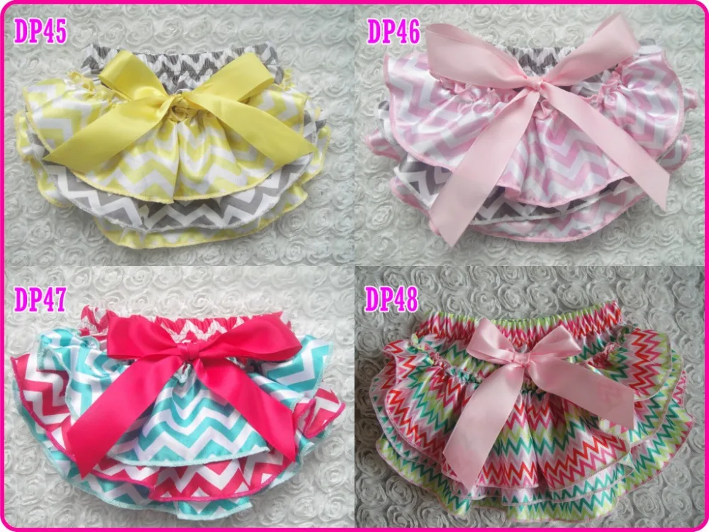 Радуга шеврон шаровары с оборками ребенок промах луком пеленки Шорты для