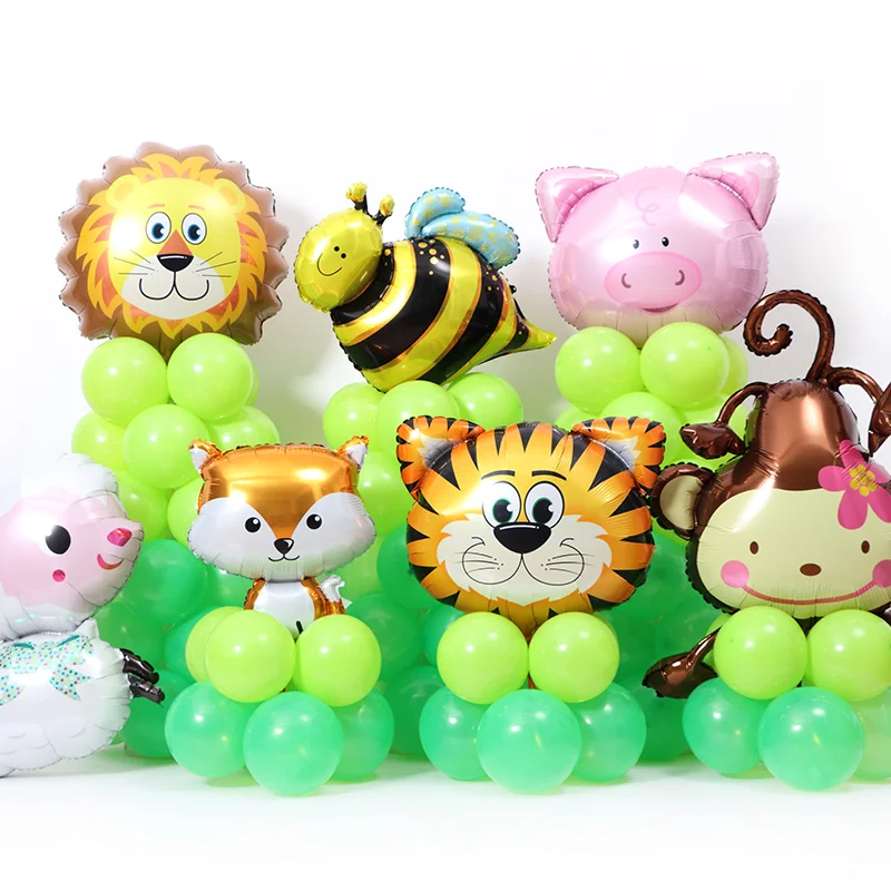 

Cartoon Safari balloon party decoration balloon foil balloon birthday party supplies for baby shower girl