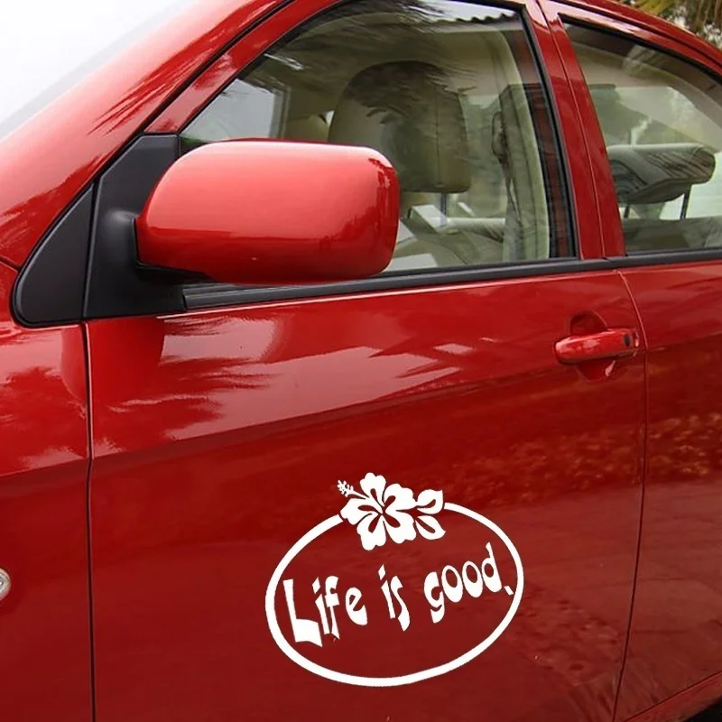 Наклейки Life Is Good наклейки на окна украшение индивидуальные 20x14 см|Наклейки для