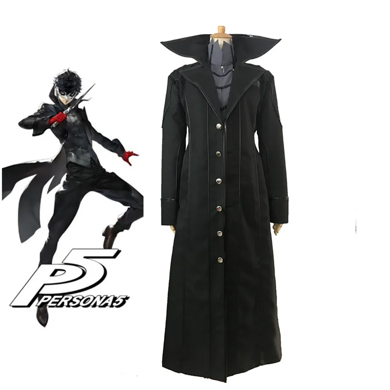 Косплей-костюм Акиры Курусу с красными перчатками Persona 5 Joker | Тематическая одежда
