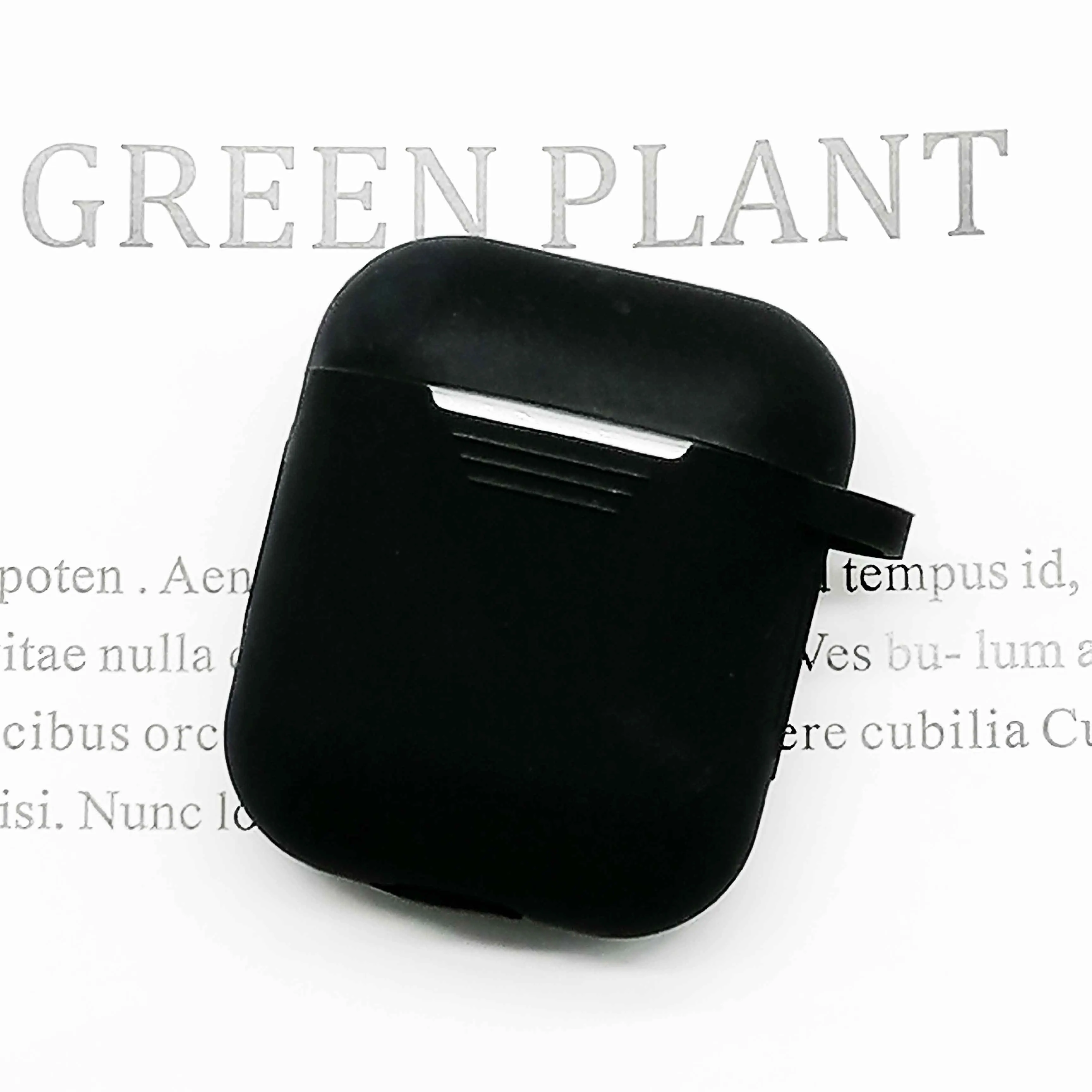 black Мультяшный беспроводной Bluetooth чехол для наушников для Apple AirPods 2 Силиконовый зарядный чехол для наушников Защитный чехол для AirPods - Цвет: black
