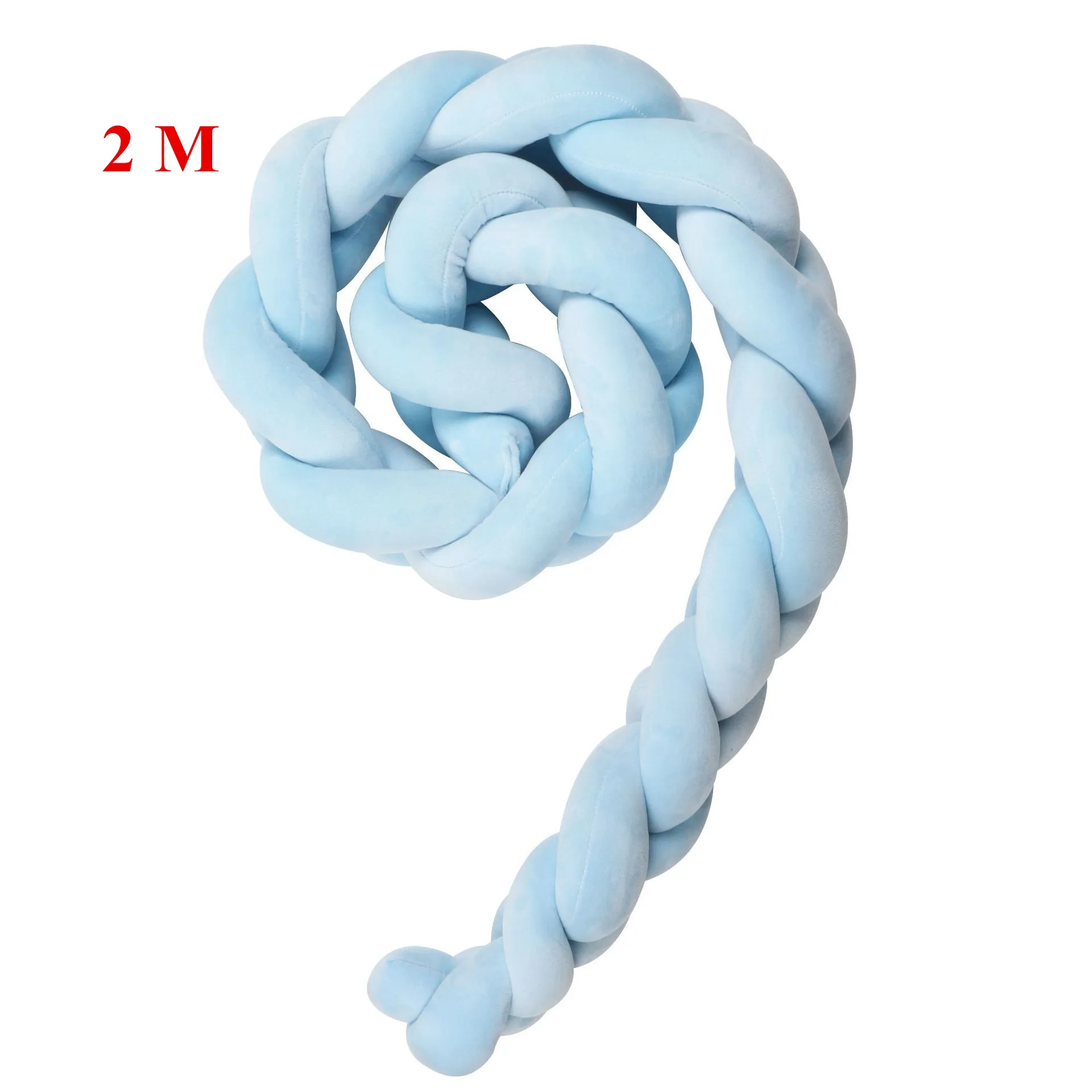 cot bumper 2M Детская кроватка бампер в кроватку Тур де ЛИТ Bebe Tresse новорожденная Детская кровать бампер узел/протектор плюшевый узел детская кроватка бампер подушка - Цвет: cot bumper 2M