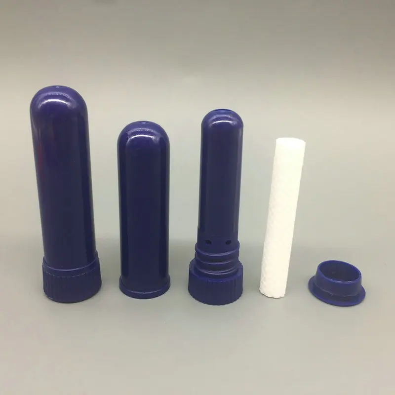 dark blue 50 комплектов эфирное масло ароматерапия цветные пустой носовой трубки для ингаляции палочки, Пустые контейнеры для носовых ингаляторов s(10 цветов - Цвет: dark blue