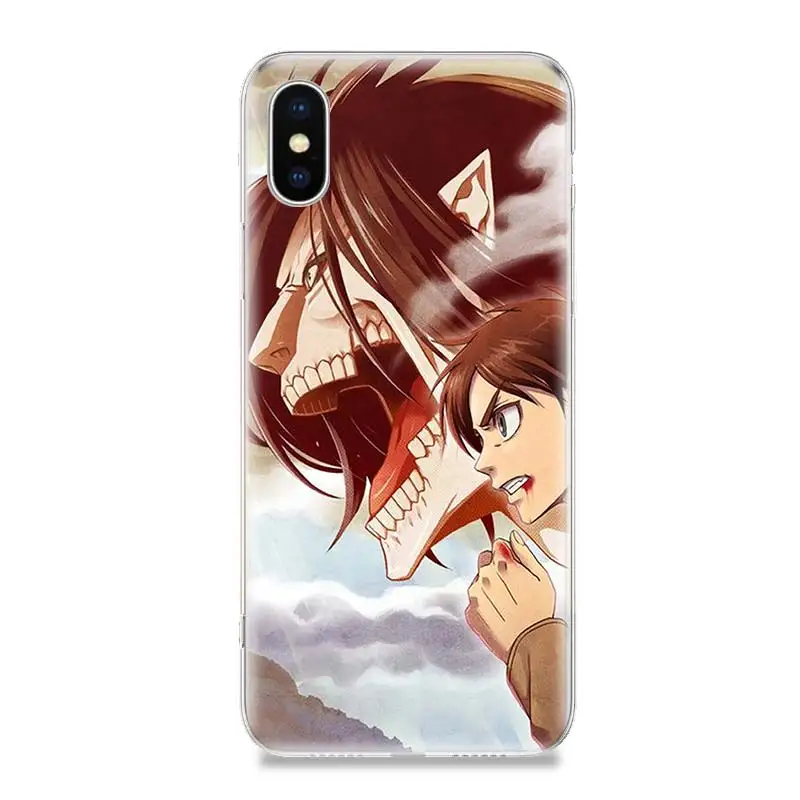 Shingeki No Kyojin Аниме мягкий чехол для телефона IPhone 6 6S 7 8 Plus X 10 XS MAX XR 5 5S SE заказной