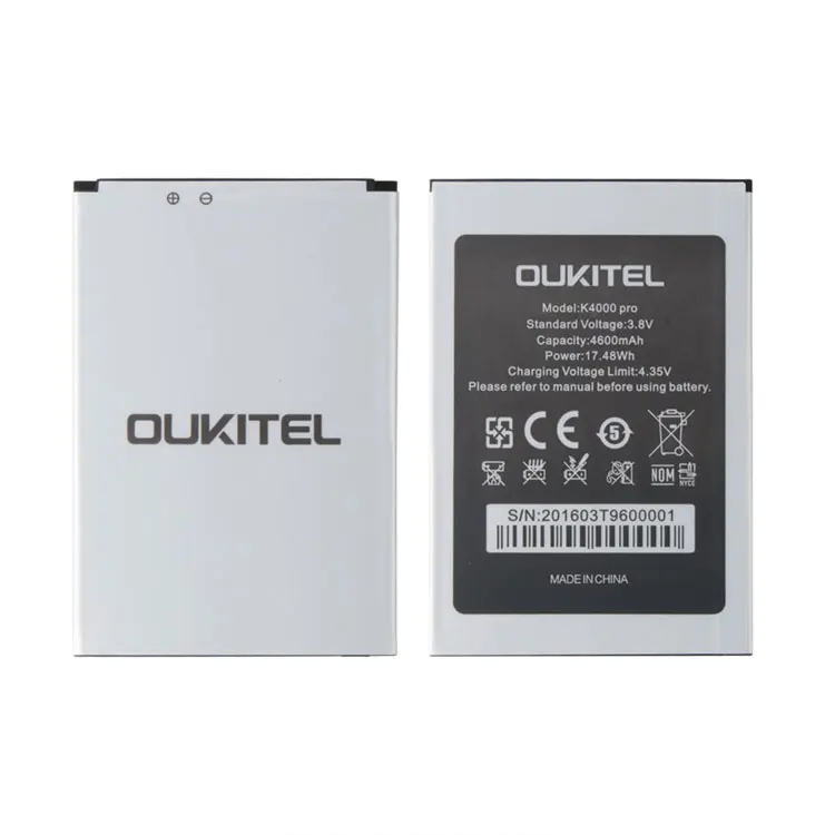 Резервная батарея Ocolor для Oukitel K4000 Pro для мобильного телефона Oukitel K4000 Pro