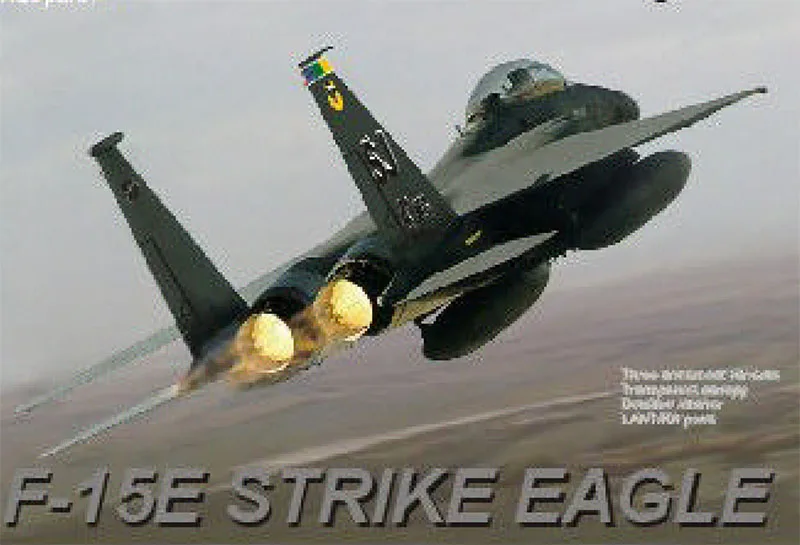 60 см Длина DIY Бумажная модель 1:32 Масштаб F-15C/E/I Eagle Dual-roal Fighter версия высокого разрешения 3D DIY бумажная игрушка для рукоделия - Цвет: F-15E Eagle(black)