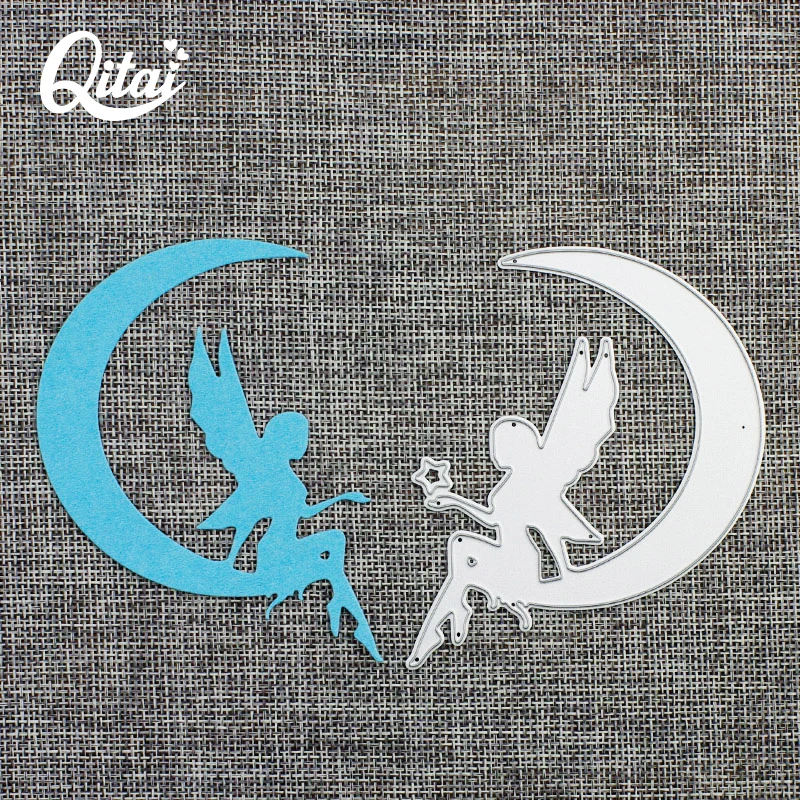 QITAI 3 шт./компл. феи/Эльф/Ангел металлические режущие штампы DIY Скрапбукинг