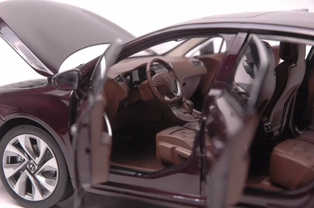 1:18 литая под давлением модель для peugeot Citroen DS 5LS фиолетовый сплав игрушечный автомобиль миниатюрная Коллекция подарков