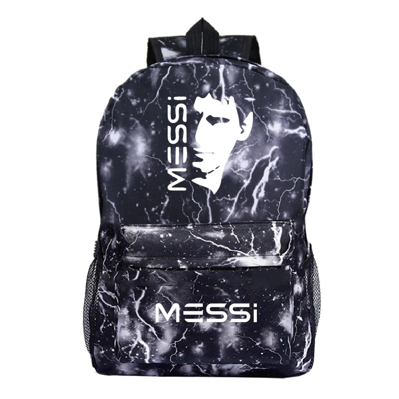 Красивый рюкзак с Месси школьные ранцы для учеников подростков красивый