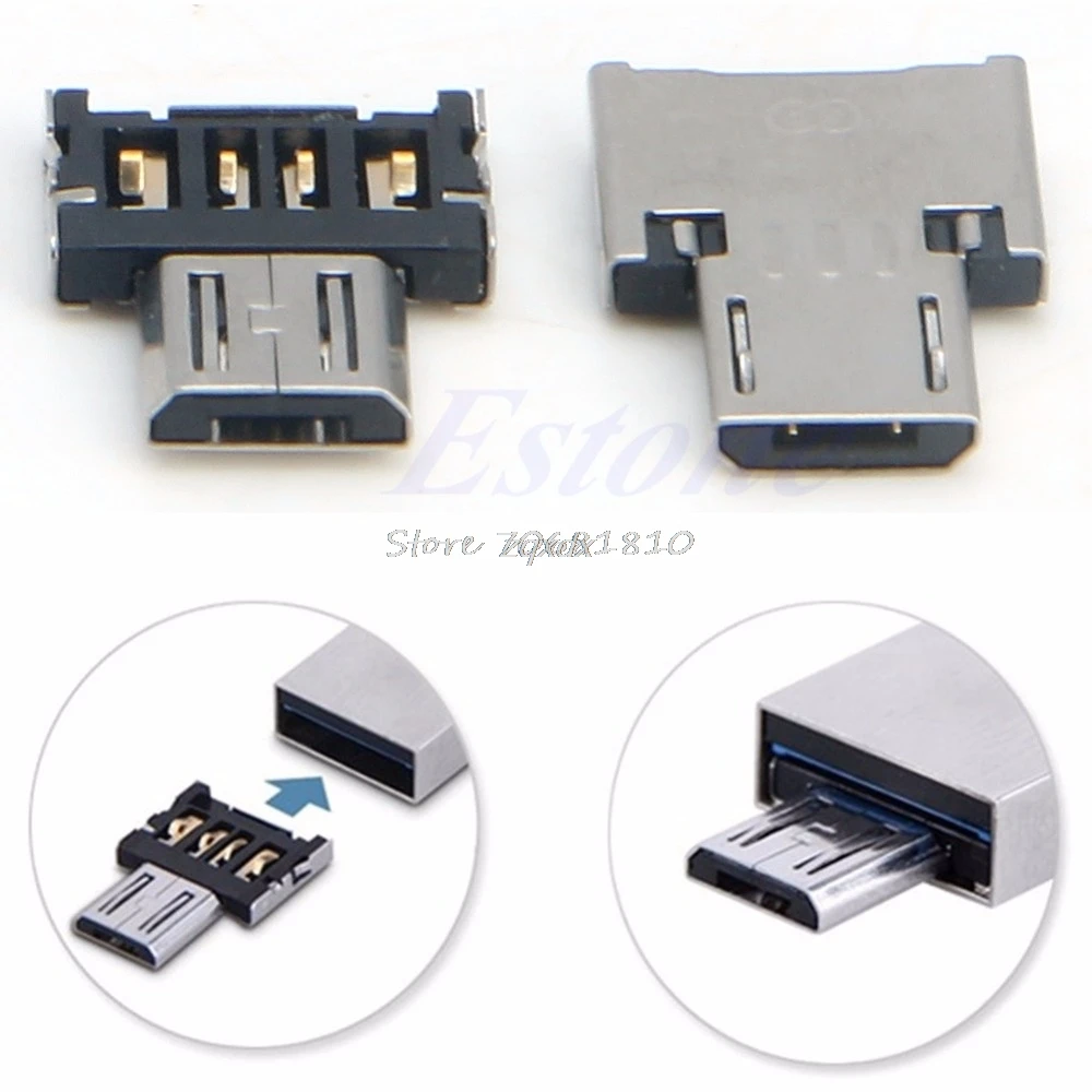 2 шт. микро USB папа к Женский OTG адаптер конвертер для планшет телефон Android оптовая