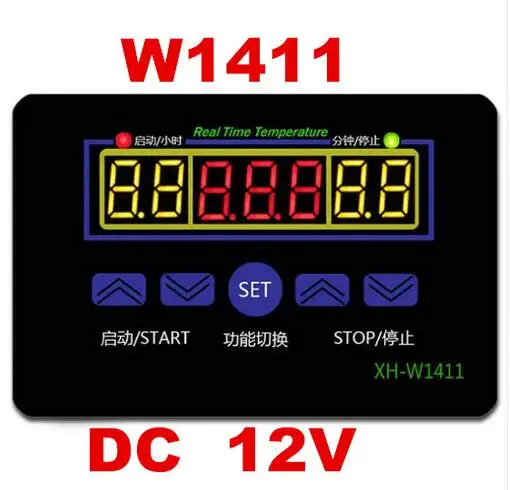Цифровой регулятор температуры XH-W1411 W1411 дисплей из трех окон