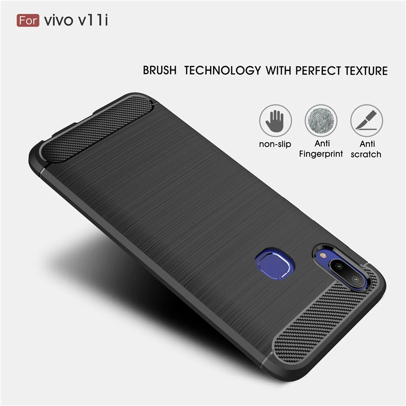 Wolfrule Capa Vivo V11 V11i чехол 6 3 &quotПолностью Защитный Прочный из углеродного волокна для