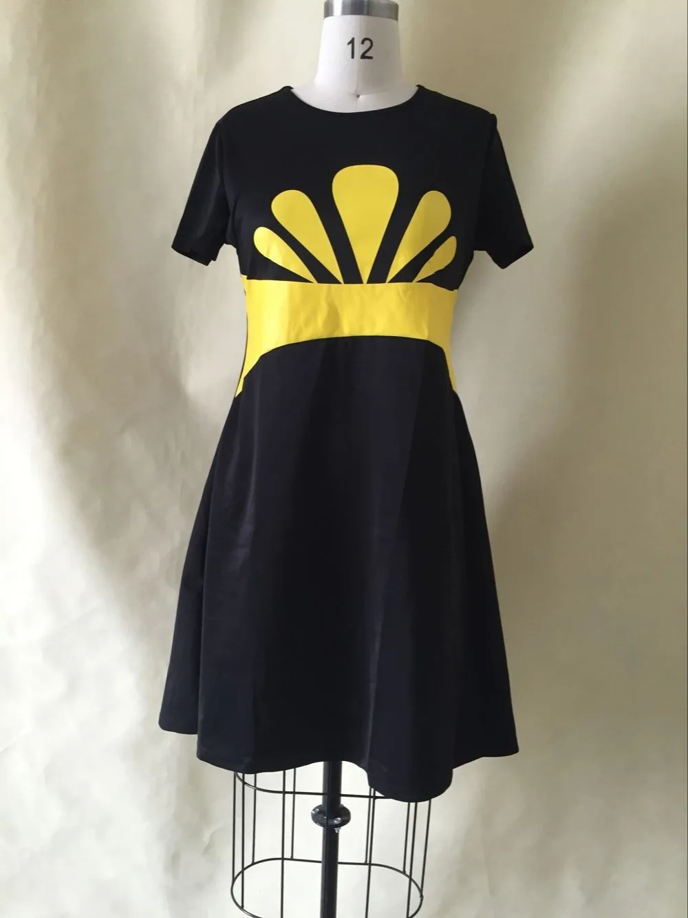 Женское платье с круглым вырезом повседневное элегантное ТРАПЕЦИЕВИДНОЕ ПЛАТЬЕ