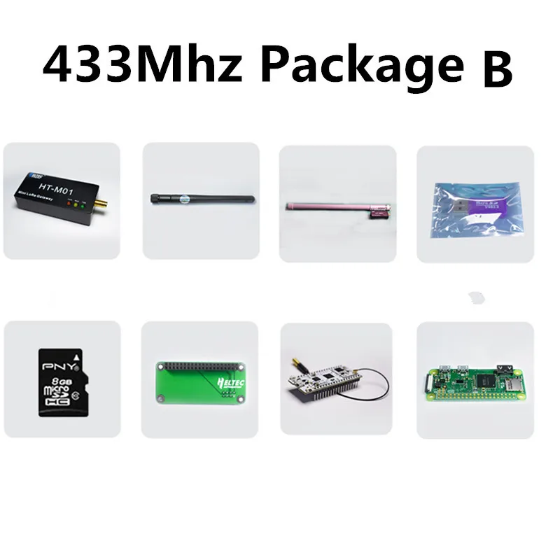 433MHZ Package B Мини Lora шлюз LoraWan SX1301 sx1255/57 lora 8 каналов 433 МГц/470 МГц/868 МГц/915 МГц для шлюза Интегрированный для Raspberry Pi - Цвет: 433MHZ Package B