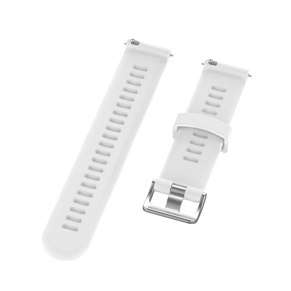 White 20 ремешок для часов, мм для Garmin Forerunner 245/645/245 M/Vivoactive 3 силиконовый смарт-ремешок для наручных часов для Galaxy watch 42 мм браслеты - Цвет ремешка: White