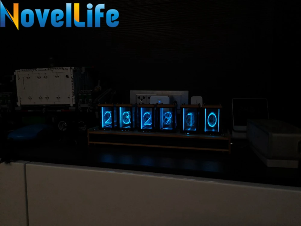 Elekstube 6 бит RGB светодиодный светящиеся цифровые часы Nixie трубка часы комплект DIY электронные настольные часы в стиле ретро секундомер 5 в Micro USB питание