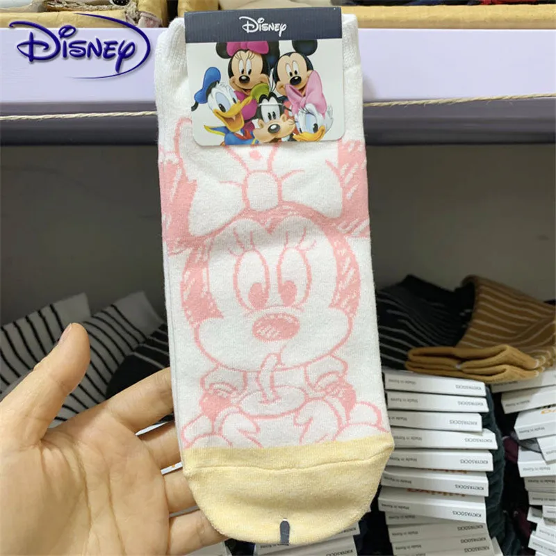 Disney носки с принтом из мультфильма Микки Дональд Дак эскиз каракули для женщин
