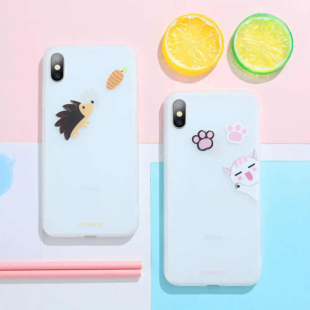 Мягкий чехол милый для iphone 7 8 X XS XR Xsmax из ТПУ мягкий силиконовый iPhone 5S 6S 6plus