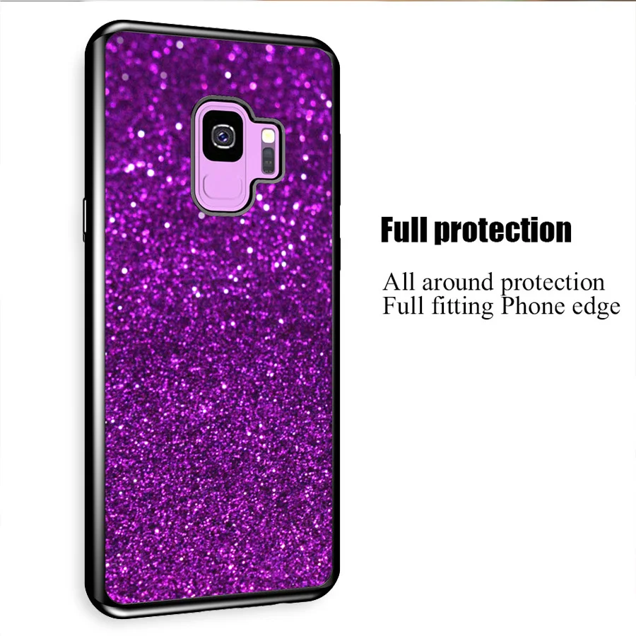 Чехол сверкающий с блестками для samsung galaxy A8 A6 S8 S9 2018 S5 A5 A3 A7 J3 J5 J7 2017 2016 чехол