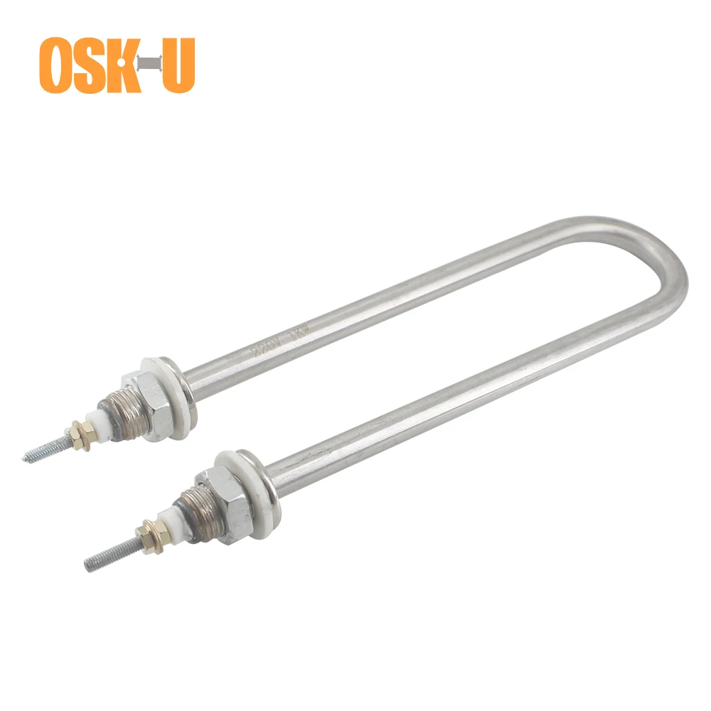 m16 thread u shape heating element 220v stainless steel single u type heating tube for kitchen appliance 1kw1 5kw2kw3kw4kw free global shipping