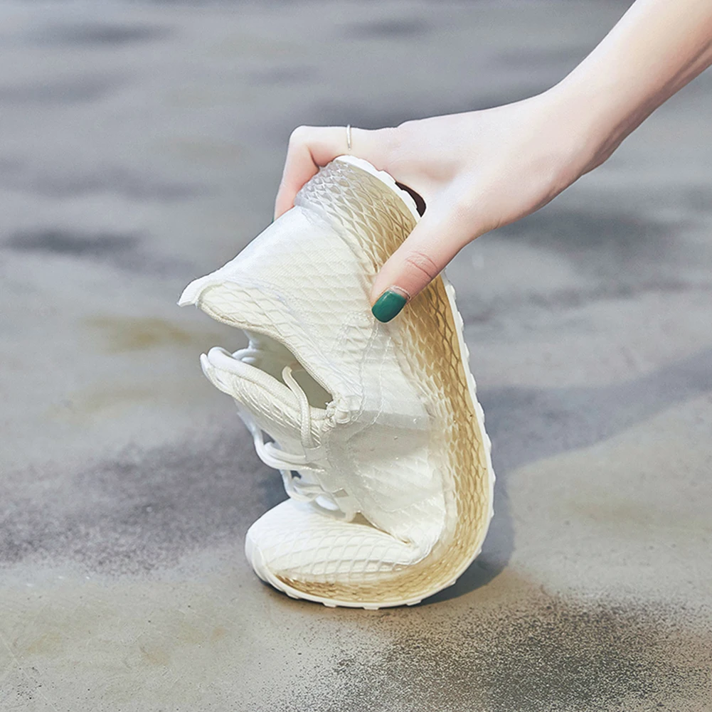 2019 женские массивные кроссовки на платформе прозрачная Обувь На Шнуровке Модные