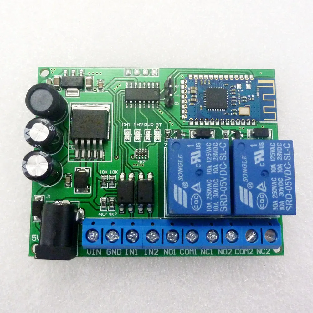 2 канальный IOS Android Bluetooth реле 4G RF беспроводной пульт дистанционного управления