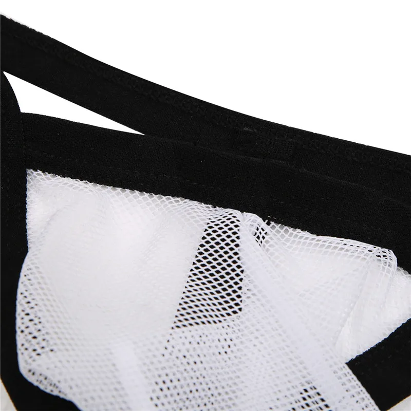 MSemis Мужское нижнее белье прозрачные сетчатые трусики для мужчин Gay Jockstrap Perspective