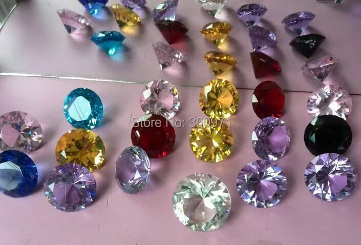 Бесплатная доставка + 12 шт./компл. Элегантный 30 мм многоцветный кристаллический