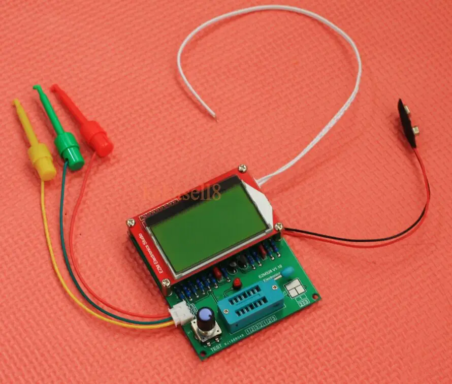 NEW Mega328 transistor tester MPN NPN MOS ESR frequency LCR Diode Capacitor meter Square wave generator|capacitor meter|generator metermeter lcr |
