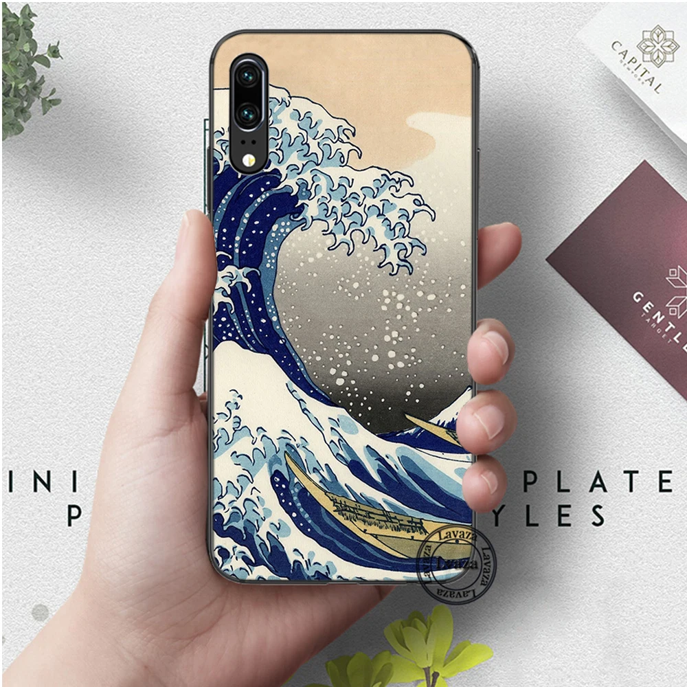9 Lavaza японский стиль Art японский силикон чехол для Huawei P8 Lite P9 Mimi P10 P20 Pro P Smart - Цвет: 9