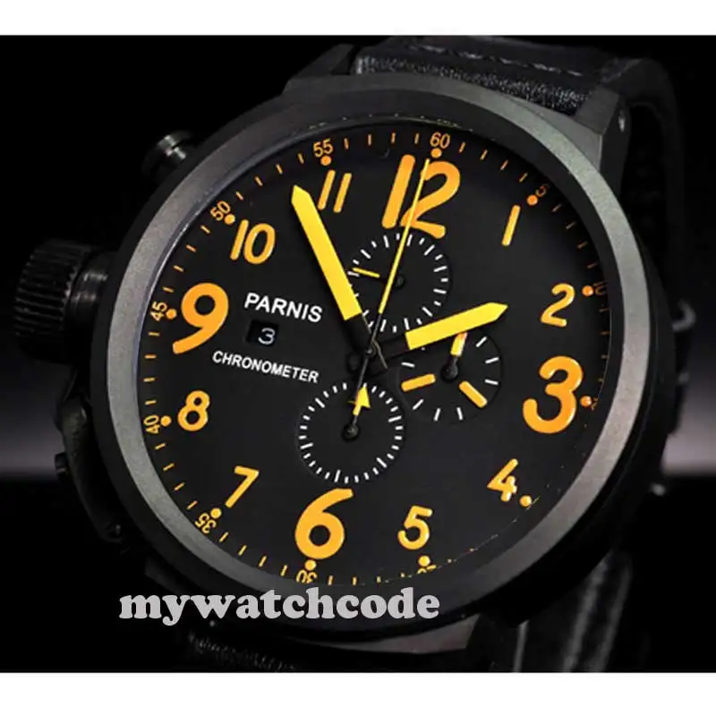 Мужские кварцевые часы с хронографом 50 мм | Наручные