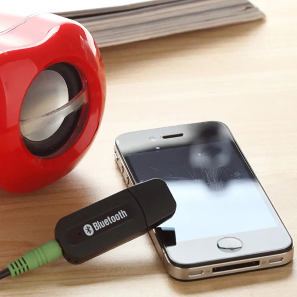 Новый Bluetooth AUX беспроводной портативный мини черный музыкальный аудиоресивер