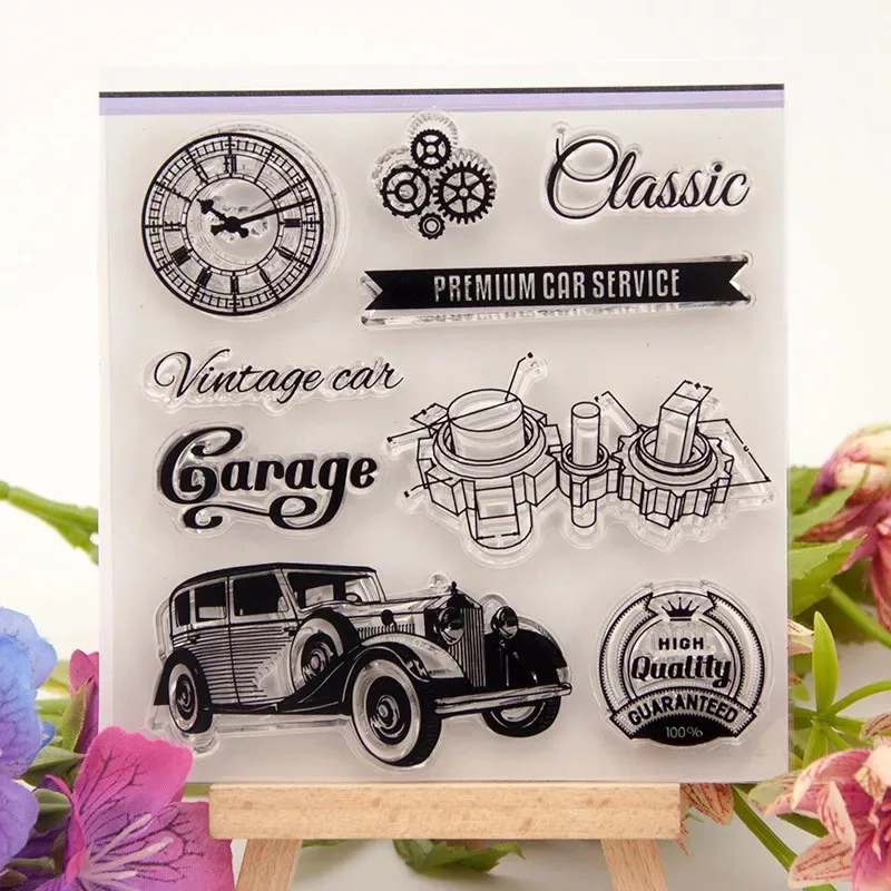 Премиум автосервис прозрачные штампы для скрапбукинга/изготовления