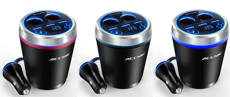 Accnic C1 3.5A автомобильный fm-передатчик автомобильный прикуриватель MP3-плеер адаптер Hands free беспроводной Bluetooth радио fm-приемник 3 USB