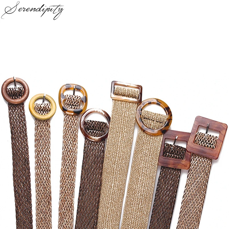 Богемный широкий женский ремень Женский плетеный платье повседневный украшение