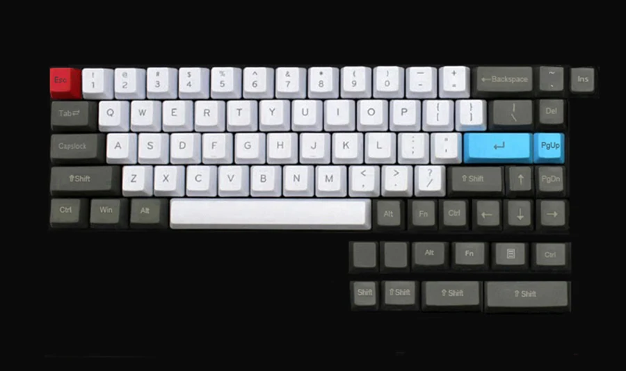 NPKC OEM Keycaps PBT белый, синий, темно-серый для переключатели Cherry MX Tada68, XD60, XD64, GK64, GH60, DZ60, FC660 механические клавиатуры