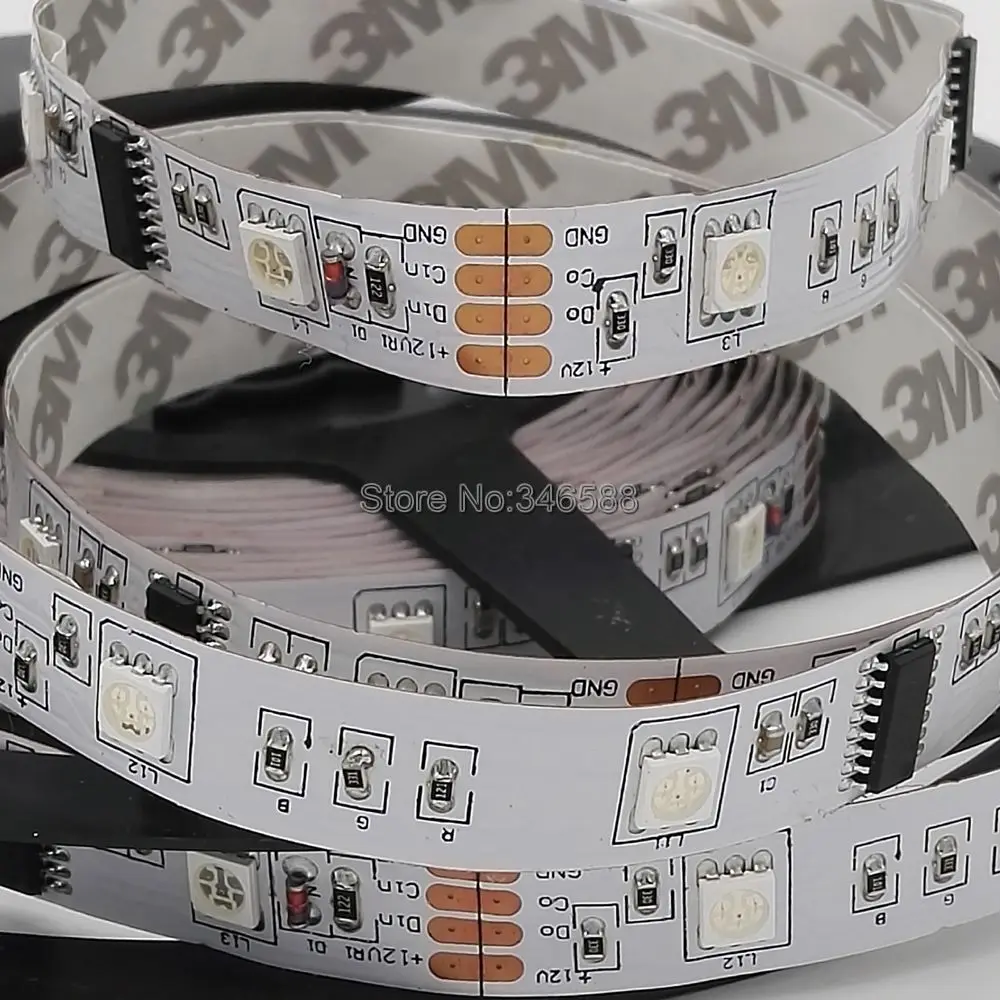 IP20 неводостойкая Светодиодная лента RGB 5 м 12 В 6803 IC цвета мечты 30 светодиодов/М 5050