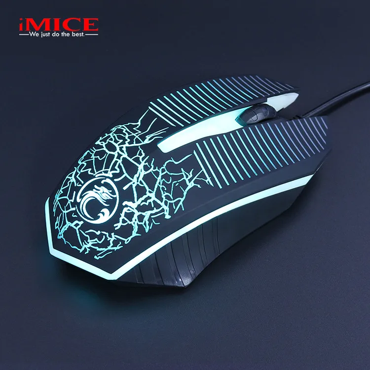 IMice M8 Проводная игровая мышь USB кабель геймер 3 кнопки компьютерная мыши для
