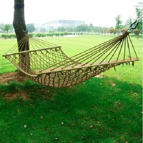 Уличная палатка для активного отдыха из хлопковой веревки гамак двойной сетки