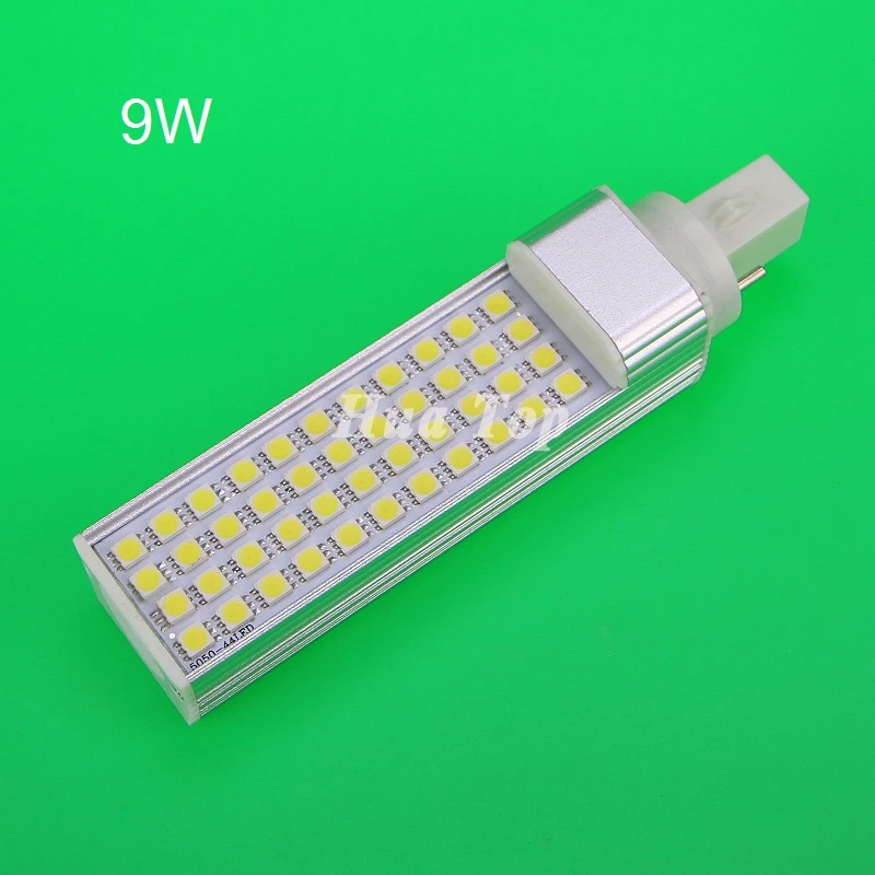 5 шт. прямые заводские светильники 9 Вт горизонтальный штекер света G23 E27 G24 SMD 5050 44