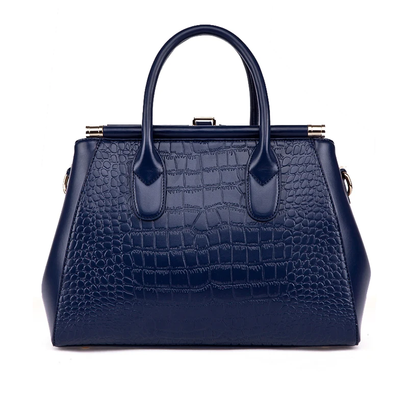 luxurious brand bag Ladies crocodile pattern split leather bags fashion women totes handbag shoulder female shell | Багаж и сумки