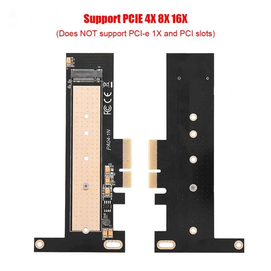 M Key M.2 NGFF NVME SSD на PCI-Express PCIE 3,0x4 адаптер расширения M.2 на PCIe SSD адаптер